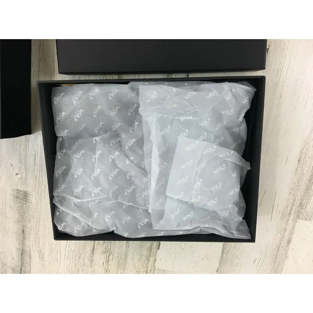 PACKAGING ONLY Box from WOLF Mustard Maria Medium Travel Jewelry Case